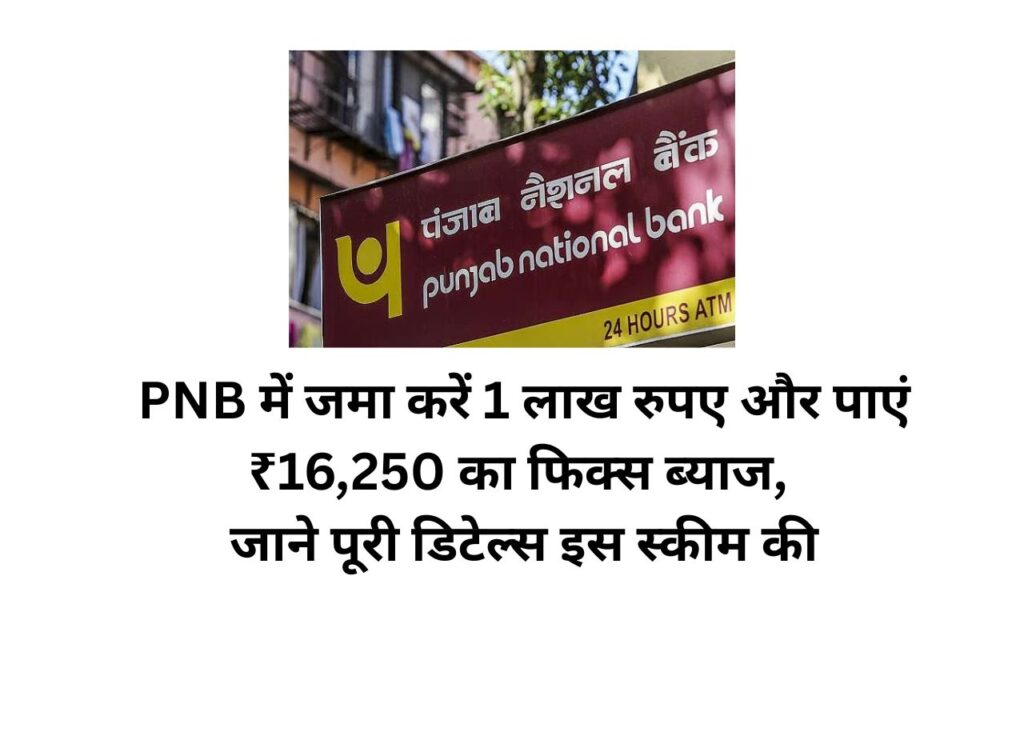 PNB 2 year fd 100000 investment get 16250 fixed interest